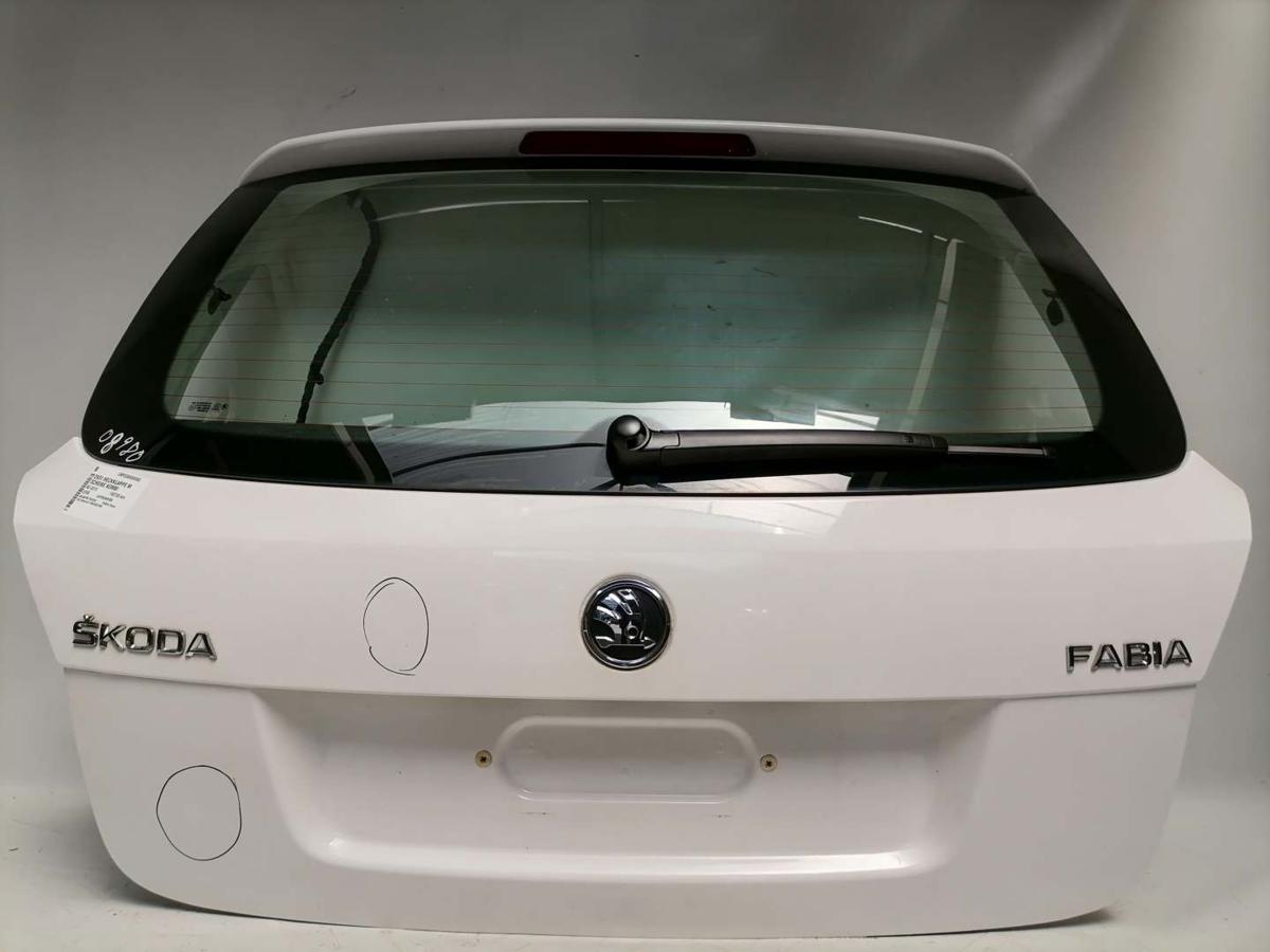 Skoda Fabia 2 5J original Heckklappe mit Heckscheibe LF9E candyweiss Kombi Bj.2013
